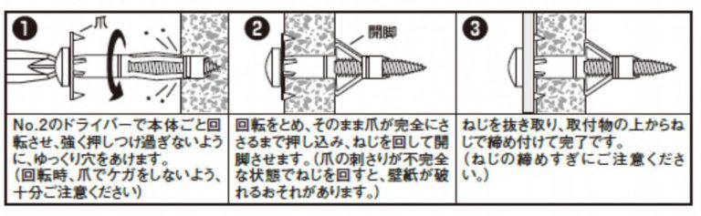 下地が無くても安心 石膏ボード用アンカー でエアコンの室内機を取付ける