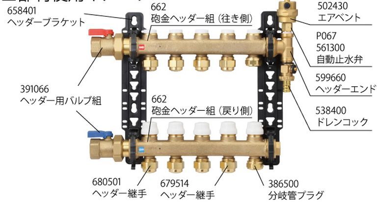 基本を抑えたコンパクトボディ シンプルな黄銅ヘッダー６６２シリーズ