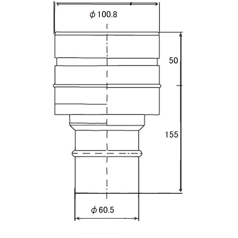 「ロック機構付レジューサー（品番:SKP610）」の図面