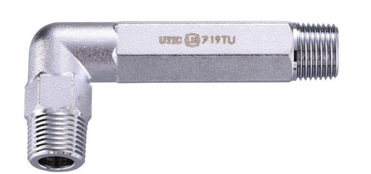 「LIA認証TU六角長エルボ（品番：UTIC-06-100L）」の画像