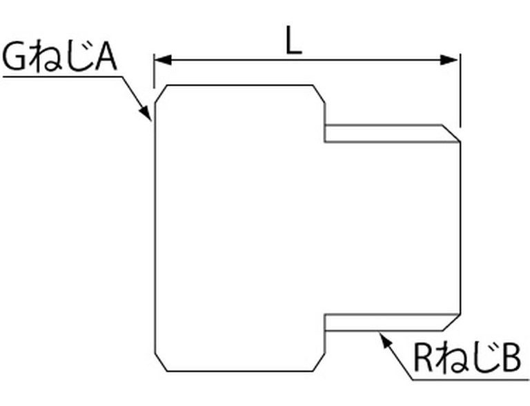 オスメスニップルの図面