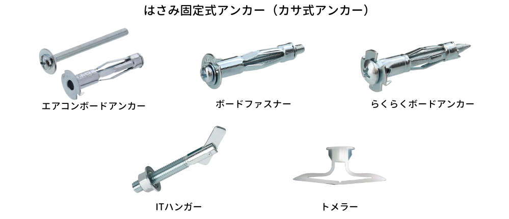 はさみ固定式アンカー