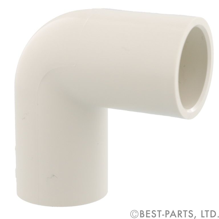 ドレンパイプ用エルボ（ミルキーホワイト）の画像